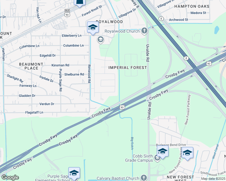 map of restaurants, bars, coffee shops, grocery stores, and more near 7214 Greenford village way in Houston
