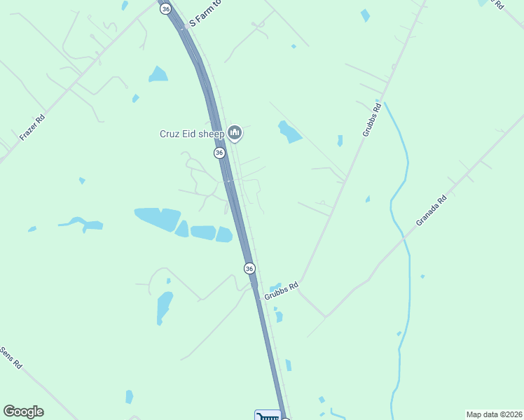 map of restaurants, bars, coffee shops, grocery stores, and more near 259 Sage Lane in Sealy