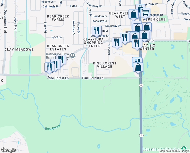 map of restaurants, bars, coffee shops, grocery stores, and more near 4003 Glennale Drive in Houston
