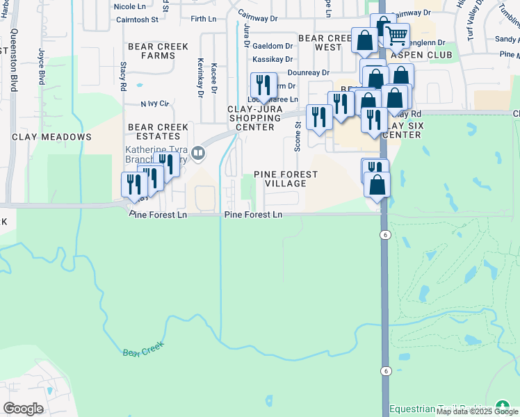 map of restaurants, bars, coffee shops, grocery stores, and more near 4003 Glennale Drive in Houston