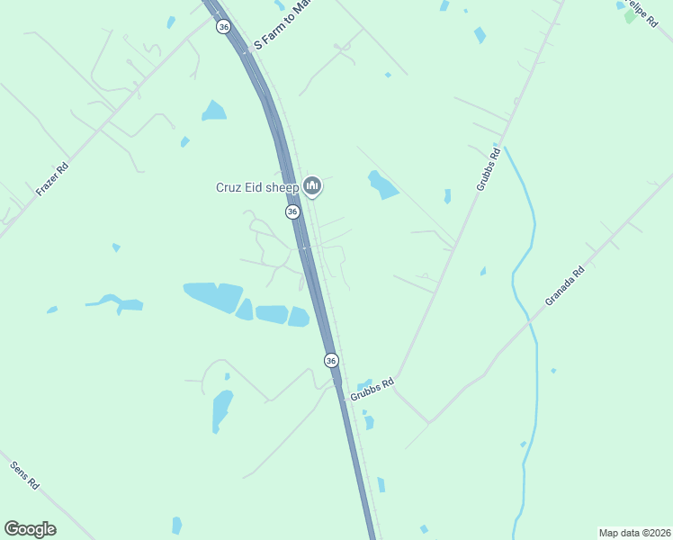 map of restaurants, bars, coffee shops, grocery stores, and more near 259 Sage Lane in Sealy