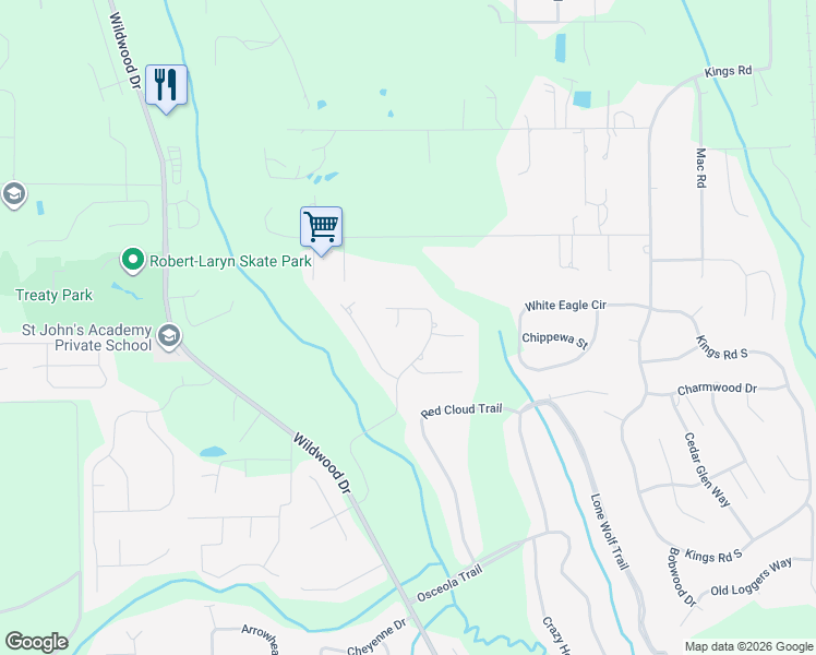map of restaurants, bars, coffee shops, grocery stores, and more near 345 Old Plantation Drive in St. Augustine