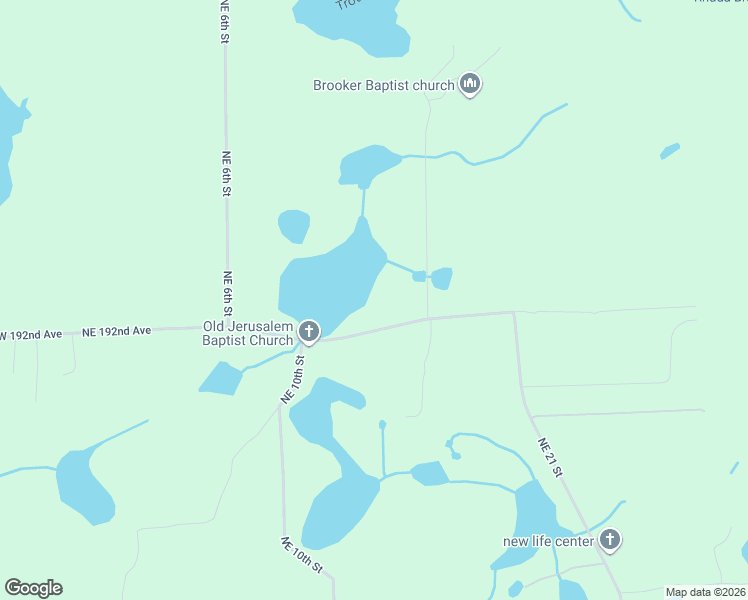 map of restaurants, bars, coffee shops, grocery stores, and more near 19218 Northeast 13th Street in Gainesville
