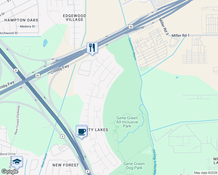 map of restaurants, bars, coffee shops, grocery stores, and more near 7218 Liberty Tree Lane in Houston