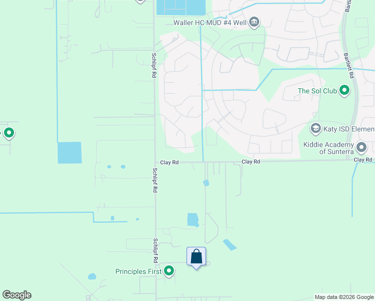 map of restaurants, bars, coffee shops, grocery stores, and more near 28516-28998 Clay Road in Katy