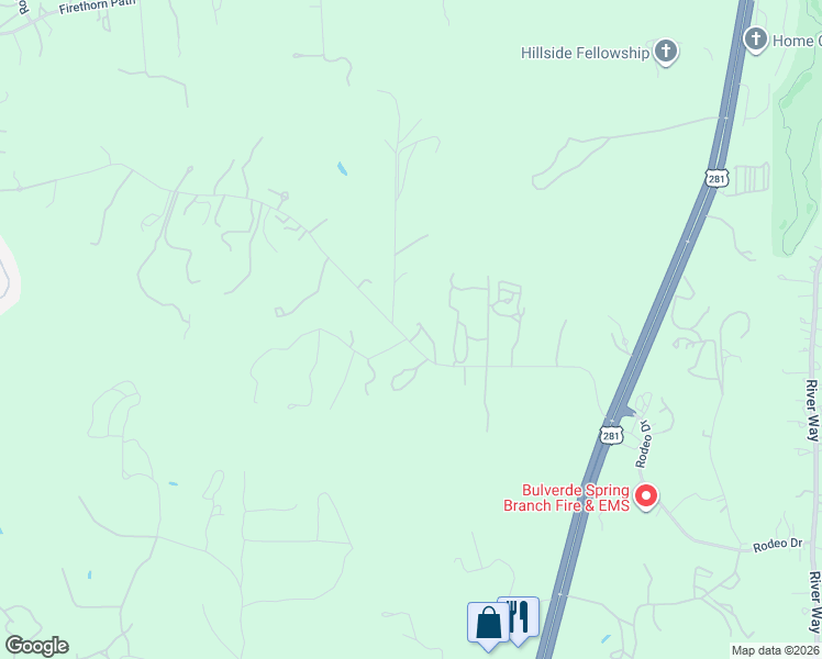 map of restaurants, bars, coffee shops, grocery stores, and more near 690 Heimer Lange Road in Spring Branch