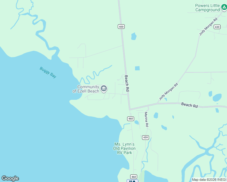 map of restaurants, bars, coffee shops, grocery stores, and more near 1510 Ezell Beach Road in Perry