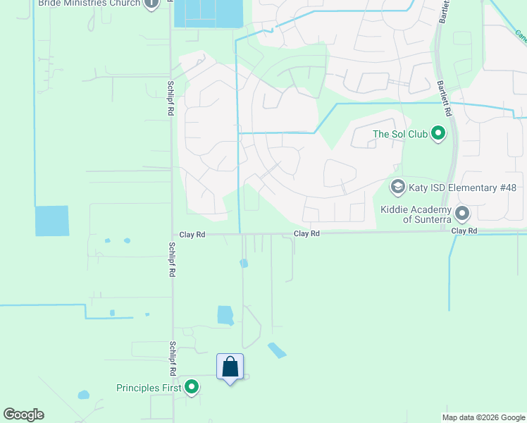 map of restaurants, bars, coffee shops, grocery stores, and more near 28516-28998 Clay Road in Katy