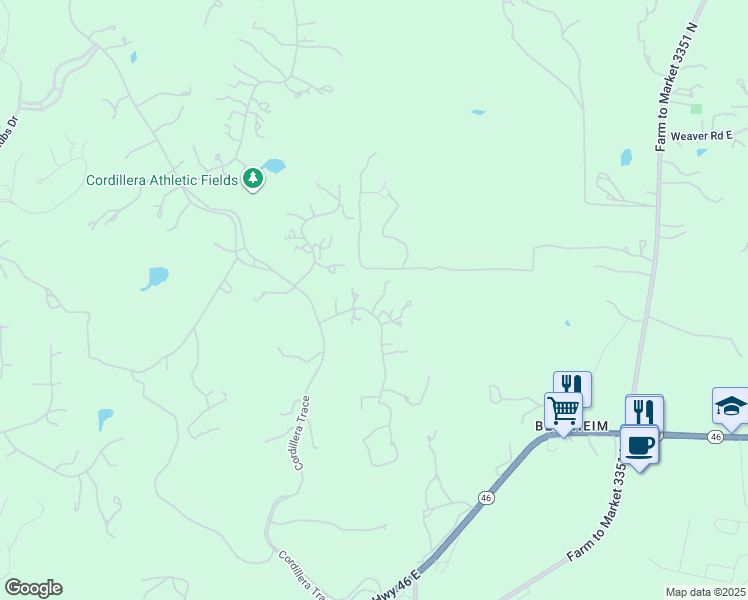 map of restaurants, bars, coffee shops, grocery stores, and more near 108 Lantana Hollow in Boerne