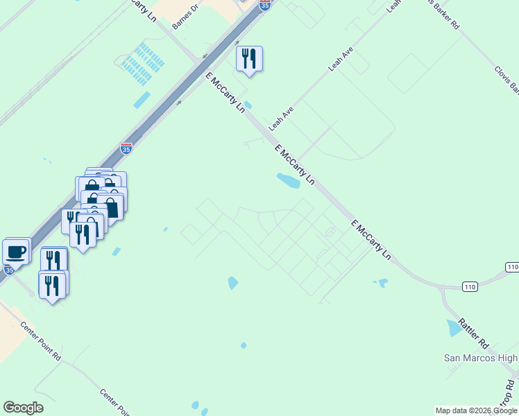 map of restaurants, bars, coffee shops, grocery stores, and more near in San Marcos