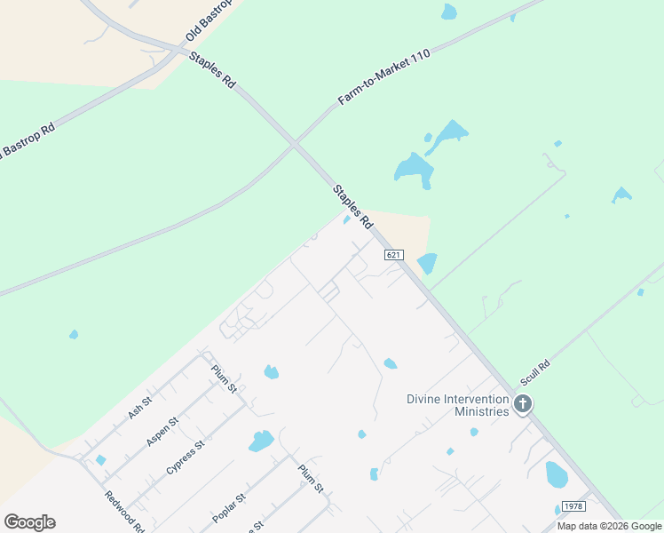 map of restaurants, bars, coffee shops, grocery stores, and more near 3006 Farm to Market Road 621 in San Marcos