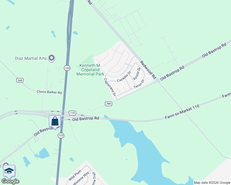 map of restaurants, bars, coffee shops, grocery stores, and more near 411 Capistrano Drive in San Marcos