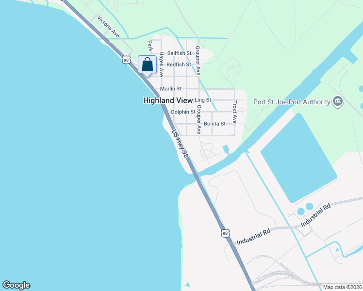 map of restaurants, bars, coffee shops, grocery stores, and more near West Highway 98 in Port St. Joe