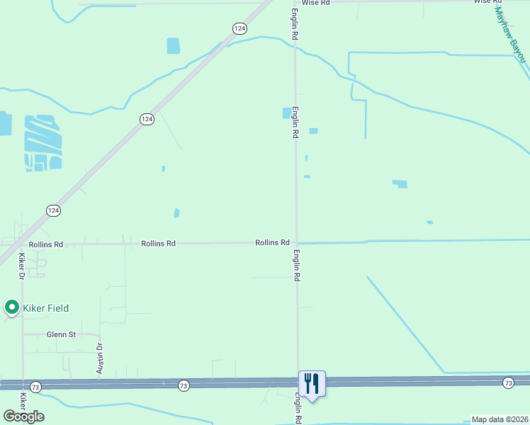 map of restaurants, bars, coffee shops, grocery stores, and more near 13322 Rollins Road in Winnie