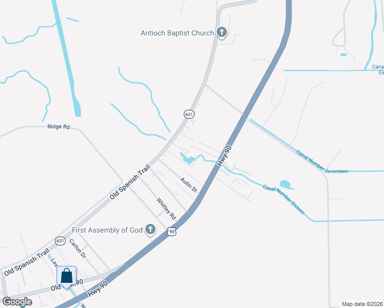 map of restaurants, bars, coffee shops, grocery stores, and more near 144 Meyer Lane in Des Allemands
