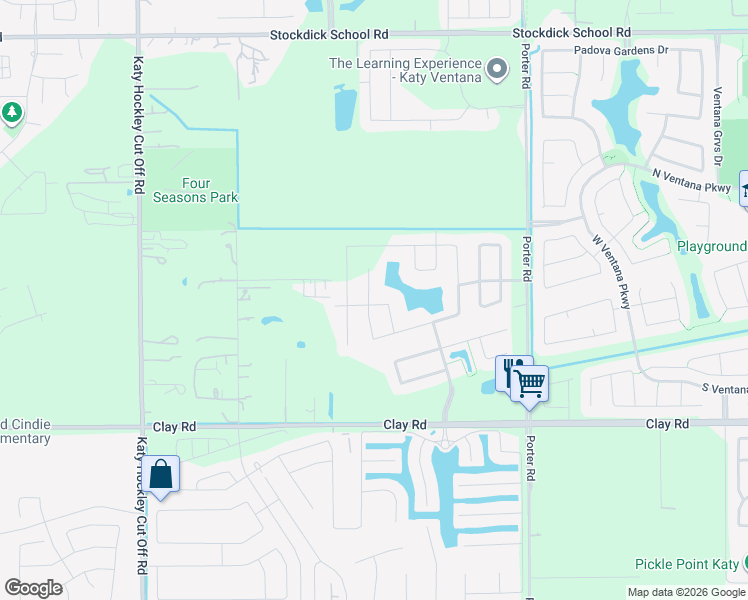 map of restaurants, bars, coffee shops, grocery stores, and more near 4230 Roland Road in Katy