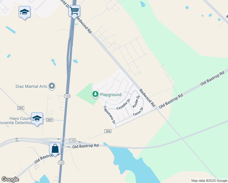 map of restaurants, bars, coffee shops, grocery stores, and more near 220 Capistrano Dr in San Marcos
