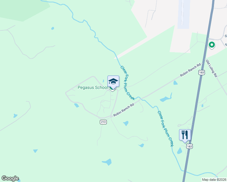 map of restaurants, bars, coffee shops, grocery stores, and more near 896 Robin Ranch Road in Lockhart