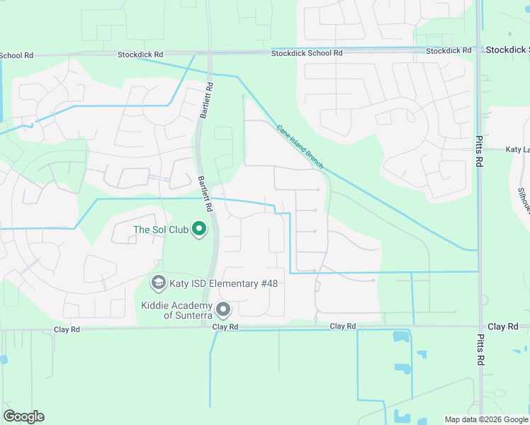 map of restaurants, bars, coffee shops, grocery stores, and more near 801 Stella Vista Court in Katy