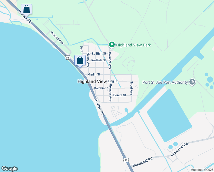 map of restaurants, bars, coffee shops, grocery stores, and more near 1846 Cobia Avenue in Port St. Joe