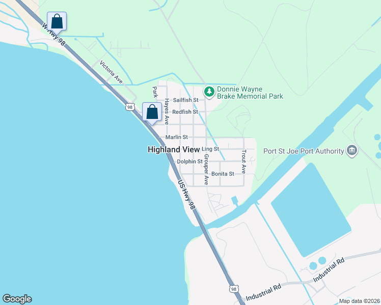 map of restaurants, bars, coffee shops, grocery stores, and more near 309 Ling St in Port St Joe