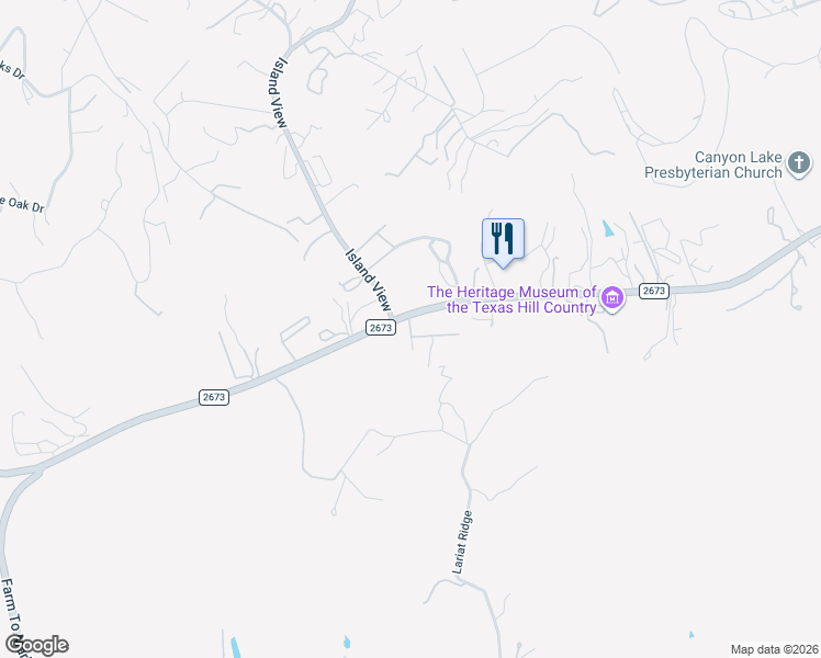 map of restaurants, bars, coffee shops, grocery stores, and more near 123 Pearl Street in Canyon Lake