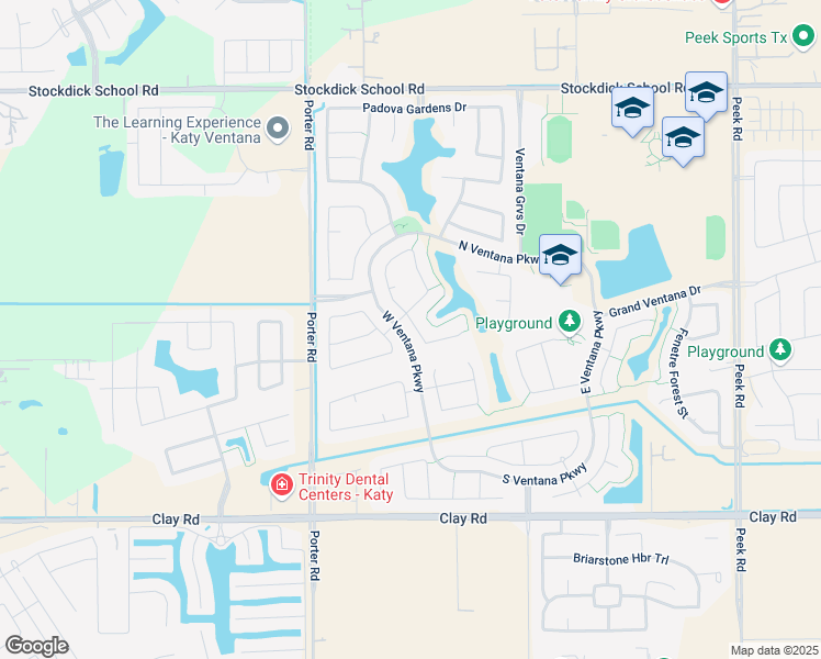 map of restaurants, bars, coffee shops, grocery stores, and more near 4426 Modica Drive in Katy