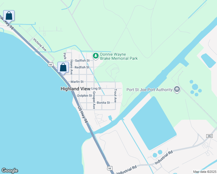 map of restaurants, bars, coffee shops, grocery stores, and more near 479 Ling Street in Port St. Joe