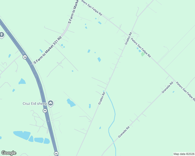 map of restaurants, bars, coffee shops, grocery stores, and more near 1335 Grubbs Road in Sealy