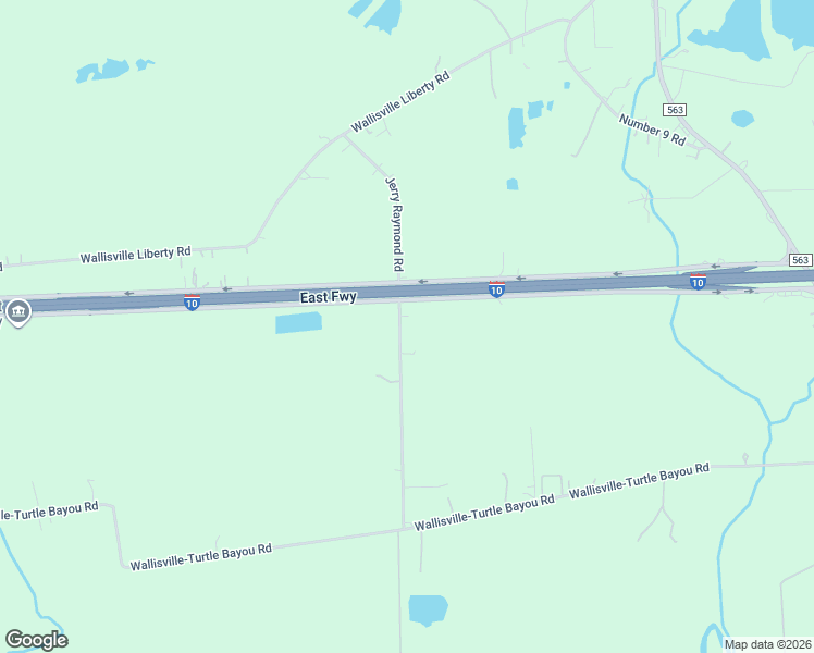 map of restaurants, bars, coffee shops, grocery stores, and more near 602 Jerry Raymond Road in Wallisville