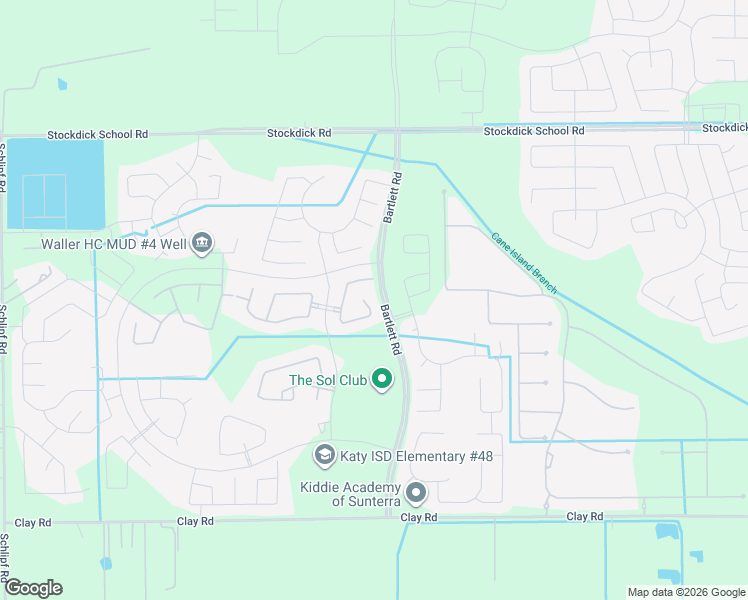 map of restaurants, bars, coffee shops, grocery stores, and more near 4804 Metzgar Road in Katy