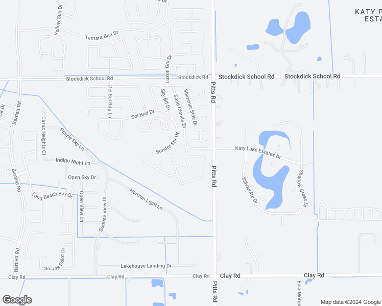 map of restaurants, bars, coffee shops, grocery stores, and more near 4634 Pitts Road in Katy