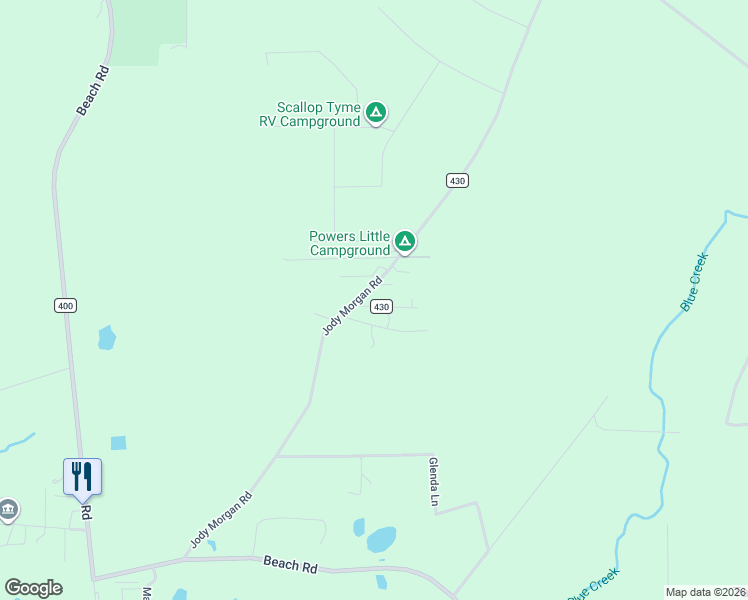 map of restaurants, bars, coffee shops, grocery stores, and more near 19620 Jody Morgan Road in Perry