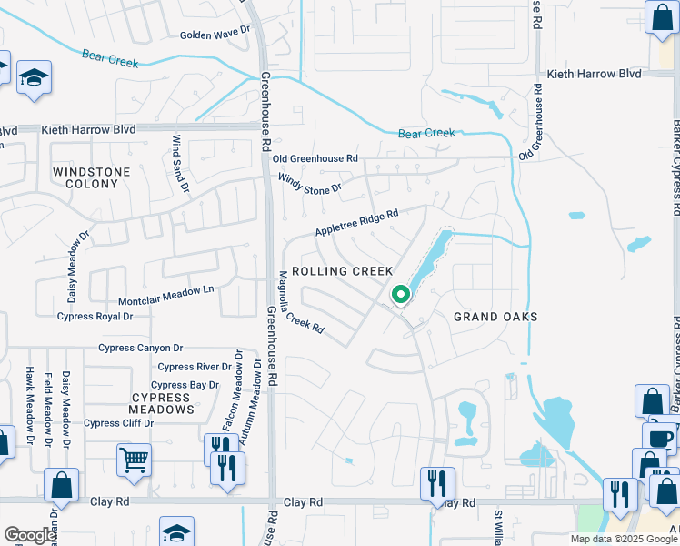 map of restaurants, bars, coffee shops, grocery stores, and more near 4714 Twisting Road in Houston