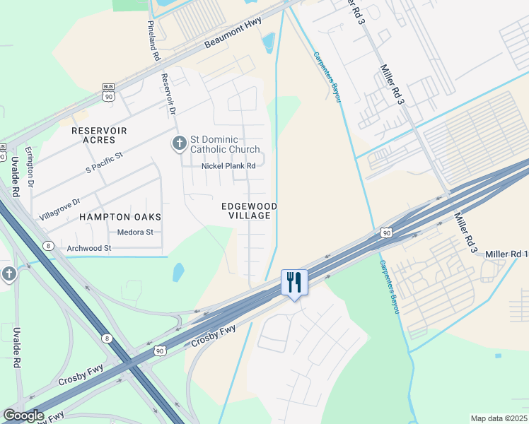 map of restaurants, bars, coffee shops, grocery stores, and more near 14831 Knoll Arbor Court in Houston