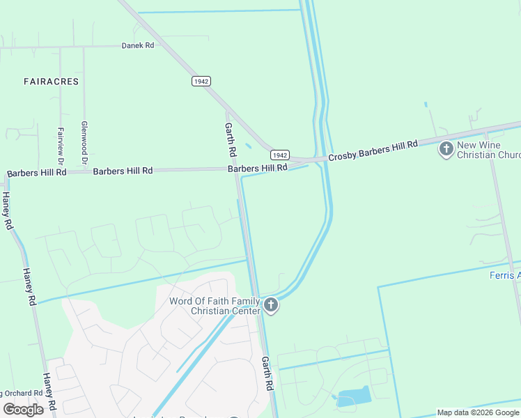 map of restaurants, bars, coffee shops, grocery stores, and more near 9920 Garth Road in Baytown