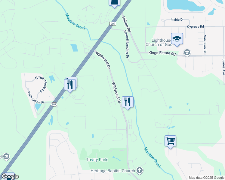 map of restaurants, bars, coffee shops, grocery stores, and more near in St. Augustine
