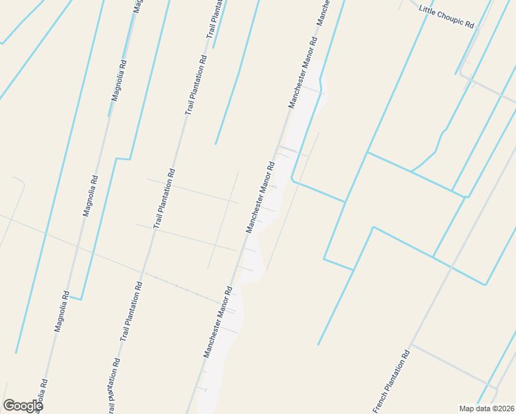 map of restaurants, bars, coffee shops, grocery stores, and more near 422 Manchester Manor Road in Thibodaux