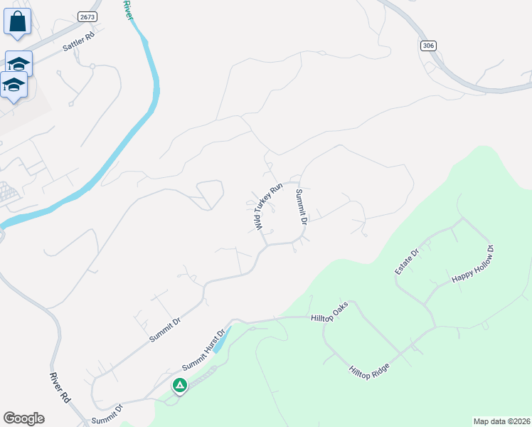 map of restaurants, bars, coffee shops, grocery stores, and more near 692 Wild Turkey Run in Canyon Lake