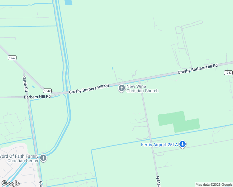 map of restaurants, bars, coffee shops, grocery stores, and more near 5820 Farm to Market Road 1942 in Baytown
