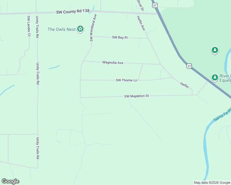map of restaurants, bars, coffee shops, grocery stores, and more near 931 Southwest Badger Street in Fort White