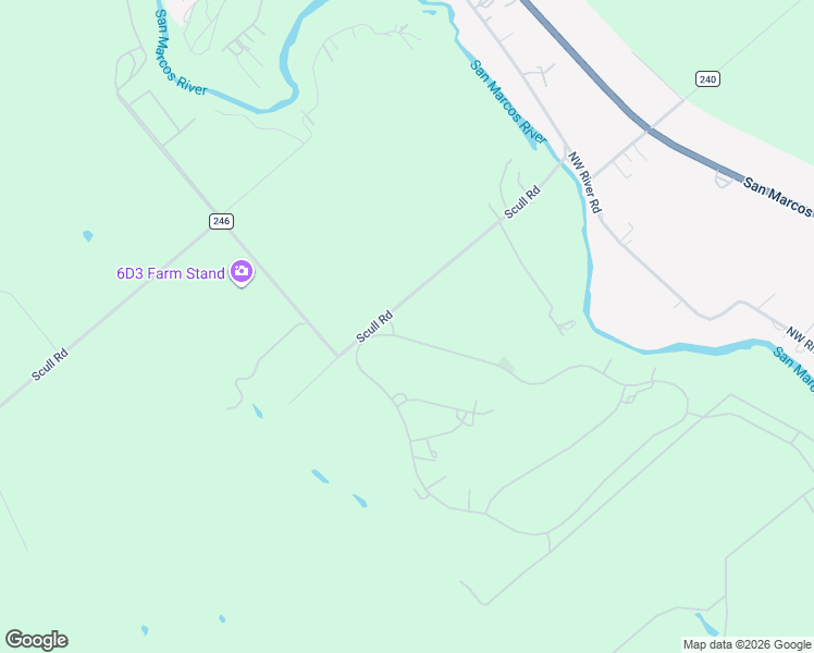 map of restaurants, bars, coffee shops, grocery stores, and more near 106 River Ranch Circle in Martindale