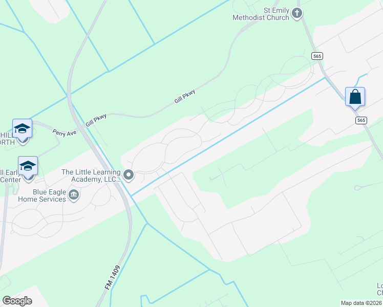 map of restaurants, bars, coffee shops, grocery stores, and more near 15010 Lake Shore Avenue in Mont Belvieu