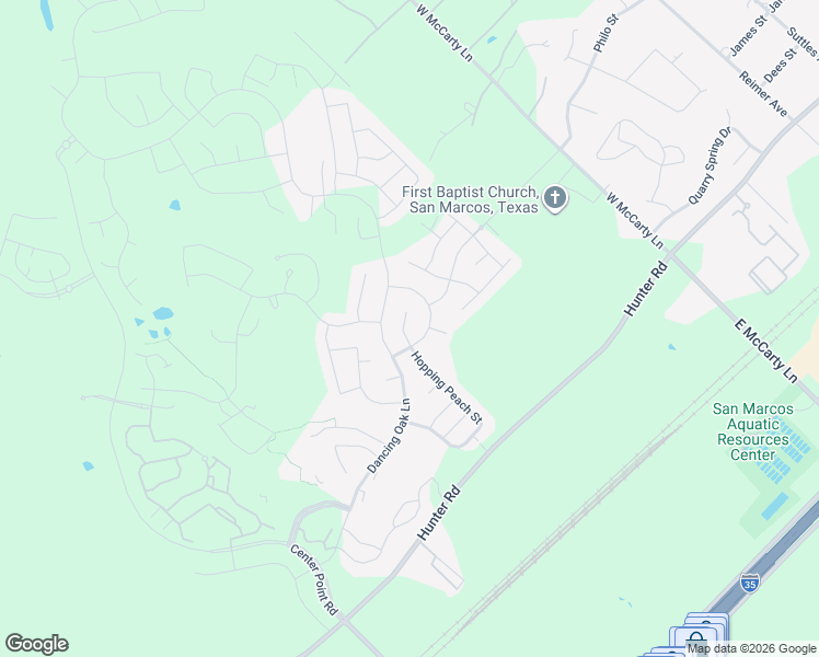 map of restaurants, bars, coffee shops, grocery stores, and more near 312 Hopping Peach Street in San Marcos