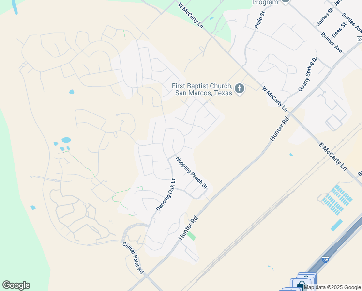 map of restaurants, bars, coffee shops, grocery stores, and more near 215 Racing Oak Loop in San Marcos