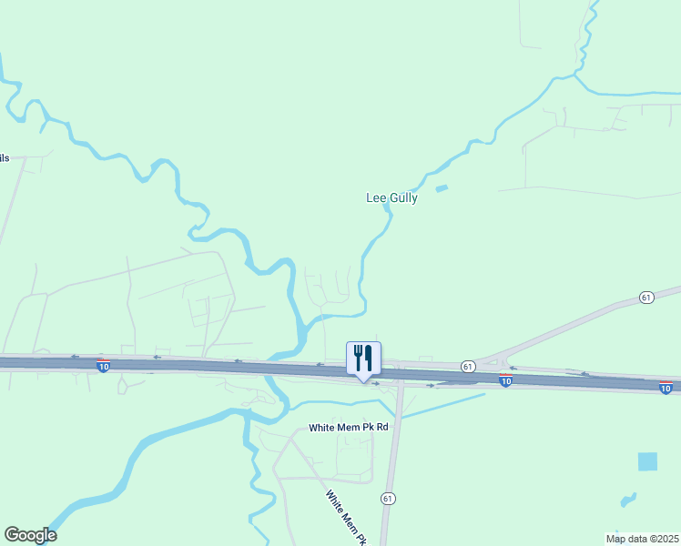 map of restaurants, bars, coffee shops, grocery stores, and more near 134 Javelina Trail in Wallisville