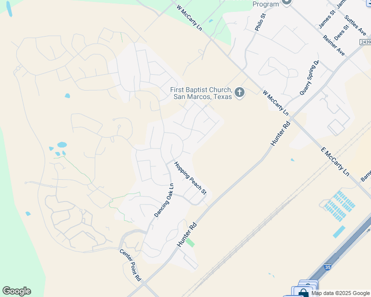 map of restaurants, bars, coffee shops, grocery stores, and more near 215 Racing Oak Loop in San Marcos
