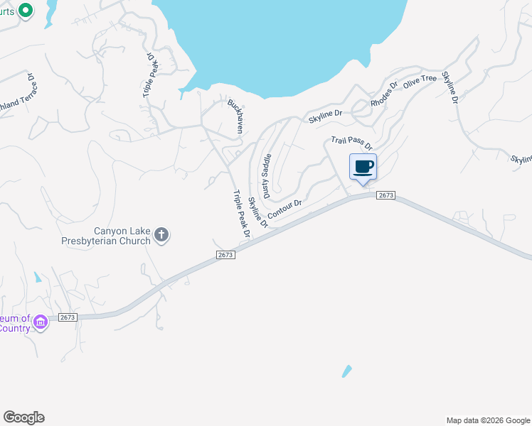 map of restaurants, bars, coffee shops, grocery stores, and more near 635 Rock Castle in Canyon Lake
