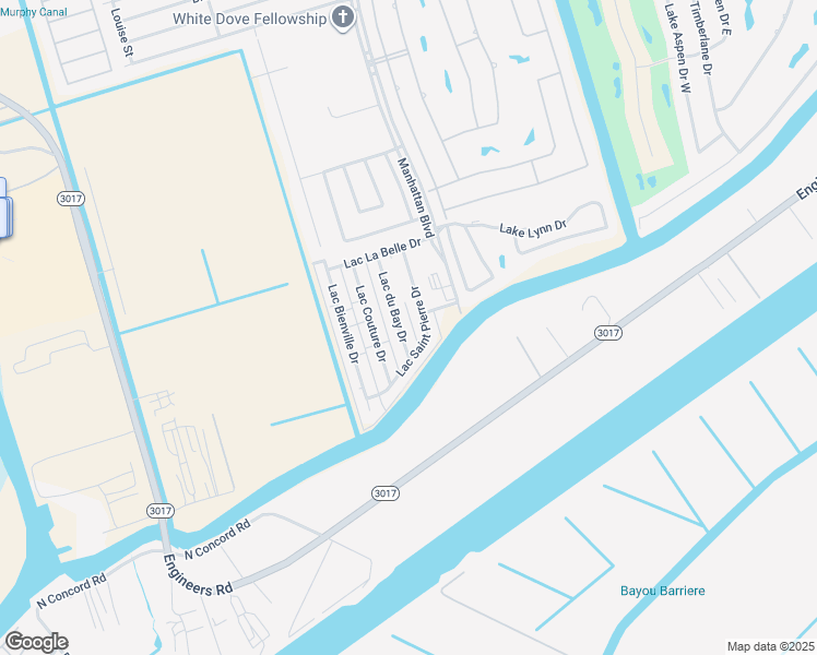 map of restaurants, bars, coffee shops, grocery stores, and more near 4200 Lac Saint Pierre Drive in Harvey