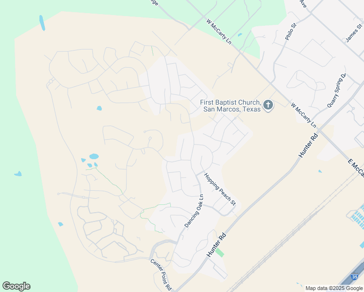 map of restaurants, bars, coffee shops, grocery stores, and more near 124 Twirling Pecan Cove in Hays County